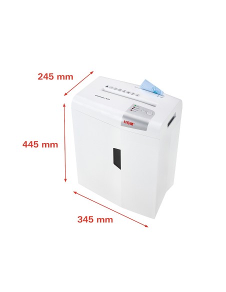 DESTRUCTORA HSM SHREDSTAR X10 CORTE 10H PART.GRAPAS CLIPS CD TATJ.