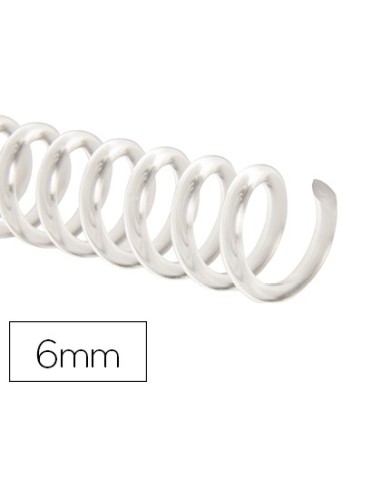 ESPIRAL PLASTICO Q-CON.TRANSPARENTE 32 5:1 6MM 1,8MM C.100 UDS.