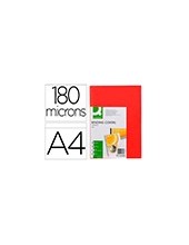 TAPA ENCUADERNACION Q-CON.PVC A4 OPACA RJ. 180 MICRAS CAJA 100 UD. 2