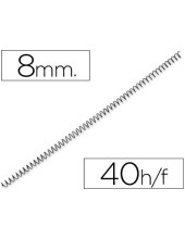 ESPIRAL METALICA PASO 56 (4:1") NG. 8MM 200UD.