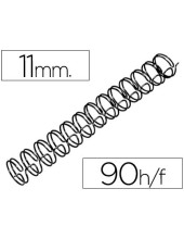 ESPIRAL WIRE 3:1 11 MM N.7 NEGRO CAP.90 H.CAJA 100 UDS.