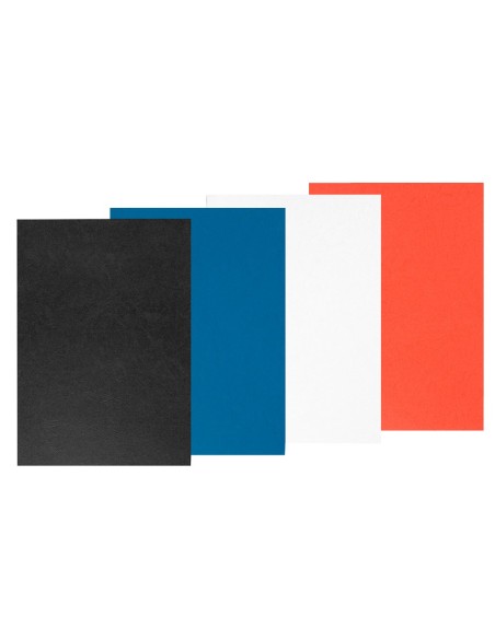 TAPA ENCUADERN Q-CON.CARTON DIN A4 ROJO SIMIL-PIEL 250 100UD**29127