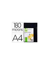 TAPA ENCUADERNACION Q-CON.ACETA DIN A4 OPACA NG 180MC 100UD**18503 2