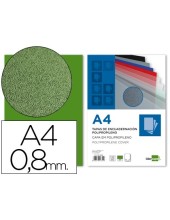 TAPA ENCUADERNACION PP DIN A4 VER ESPESOR 0,8 MM PACK 50**44341