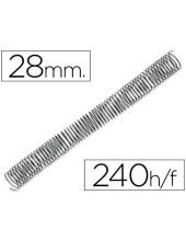 ESPIRAL METALICO Q-CON.64 5:1 28MM 1,2MM PACK 50**44373