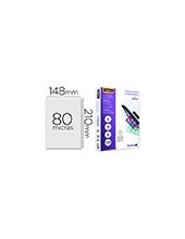 BOLSA PLASTIFICAR FELLOWES BRILLO 4º 80 MICRAS PK.100 UD. 2