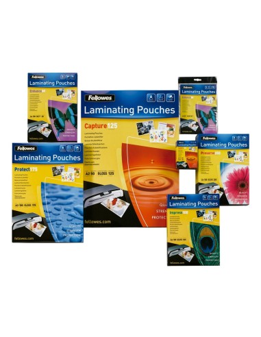 BOLSA DE PLASTIFICAR FELLOWES BRILLO DIN A4 80 MICRAS PACK 25
