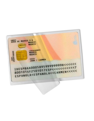 BOLSA PLASTIFICAR Q-CON.-110 X 75 MM 125 MC  IDENTIDAD 100UD**19466