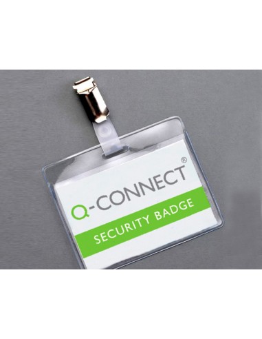 BOLSA PLASTIFICAR Q-CON.67 X 98 MM 125MC CLIP TARJETAS VISITA C.25 UD