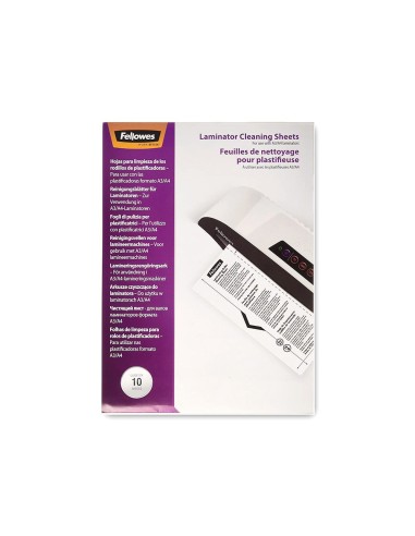 HOJAS DE LIMPIEZA PARA PLASTIFICADORA FELLOWES 5320604 10 H.