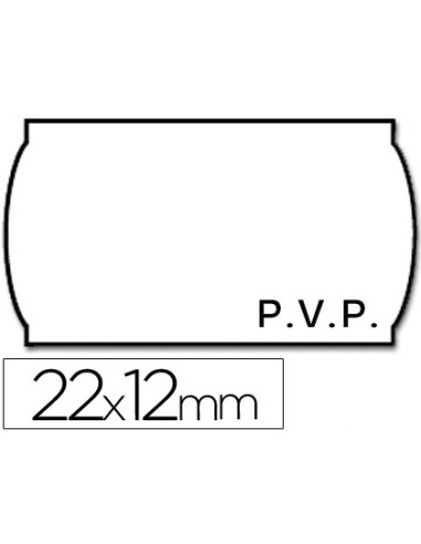 ETIQUETAS ADH. METO 9156368 ONDUL. 22X12MM PVP BL. 1500UD.