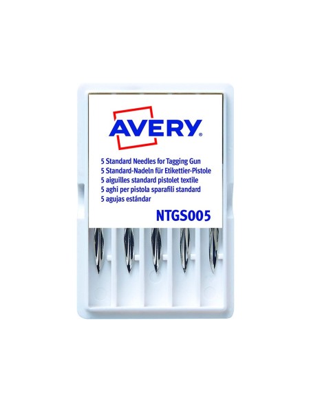 REPUESTO AGUJA AVERY CORTA  BASE PLAST.PISTOLA NAVETES TGS005  5 UD. REPUESTO AGUJA AVERY CORTA  BASE PLAST.PISTOLA NAVETES TGS005  5 UD.