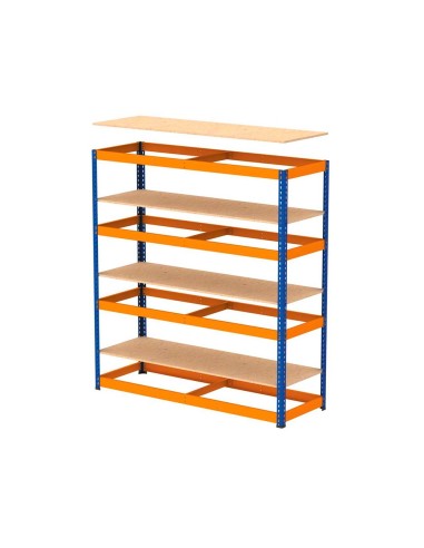 ESTANTERIA MET.AR STABIL XL 200X150X60 CM 4 EST.500 KG SIN TORNILLOS