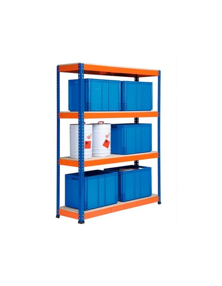 ESTANTERIA MET.AR STABIL XL 200X150X60 CM 4 EST.500 KG SIN TORNILLOS