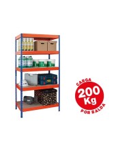 ESTANTERIA MET.AR STORAGE180X90X40 CM 5 EST.200KG POR EST.