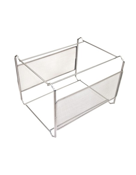 SOPORTE CARPETAS COLGANTE A4 Q-CONNECT REJILLA PLATA