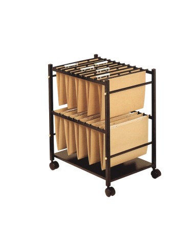 CARRITO CARPETAS COLGANTE FL Q-CON. C/RUEDAS C/BANDEJA INFERIOR NG.