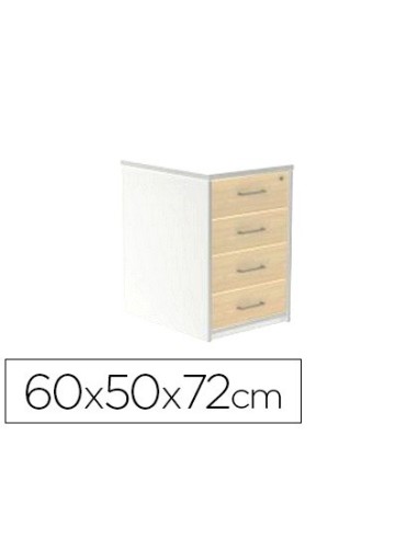 CAJONERA ROCADA 4 CAJ.SERIE STORE 60X50X72 CM AW04 BL./BL.