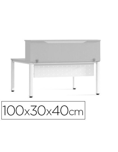 MOSTRADOR ALTILLO ROCADA METAL EXECUTIVE 100X30X40CM.AW04 BL./BL.