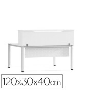 MOSTRADOR ALTILLO ROCADA METAL EXECUTIVE 120X30X40CM.AW04 BL./BL.