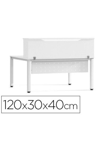 MOSTRADOR ALTILLO ROCADA METAL EXECUTIVE 120X30X40CM.AW04 BL./BL.