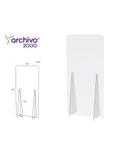 PANTALLA PROTECCION ARCHIVO 2000 PIE METACRILATO TPTE.900X1850MM