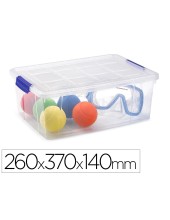 CONTENEDOR PLAST.PLASTICFORTE 9LT.N 29 TPTE.CON T.260X370X140MM