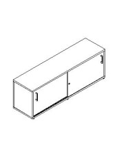 ESCRIBANIA C/ 2 PUERTAS CORREDERAS 75X43X150