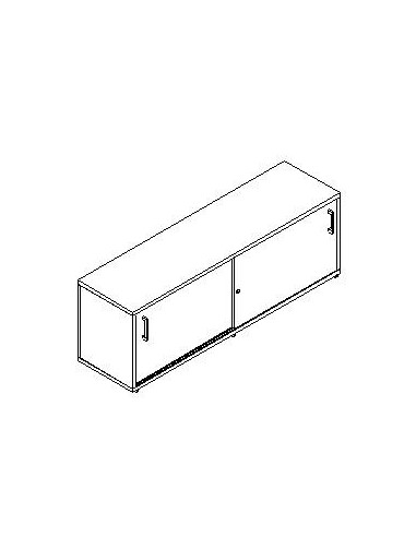 ESCRIBANIA C/ 2 PUERTAS CORREDERAS 75X43X150