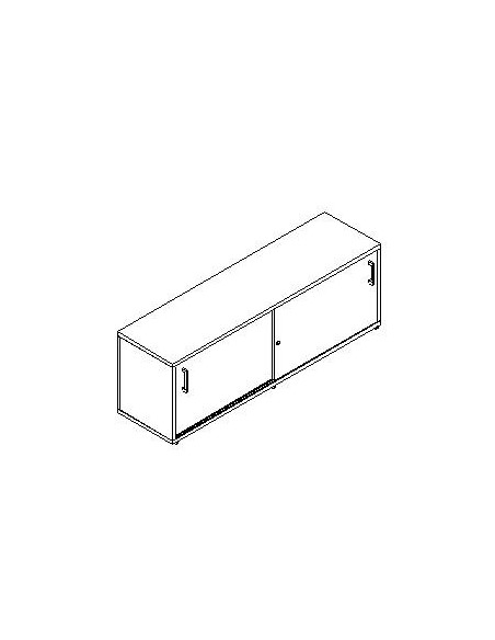 ESCRIBANIA C/ 2 PUERTAS CORREDERAS 75X43X150