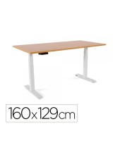 MESA ROCADA REG.ELECTRICA 129 CM ESTRUCTURA ACERO TABLERO 160 CM ROBL