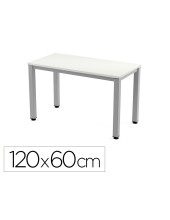 MESA OFICINA ROCADA EXECUTIVE 2000AD04 ALUMINIO/BL.120X60 CM