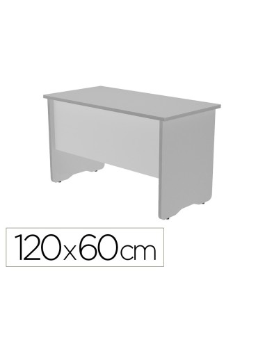 MESA OFICINA ROCADA WORK 2000AB02 ALUMINIO/GRIS 120X60 CM