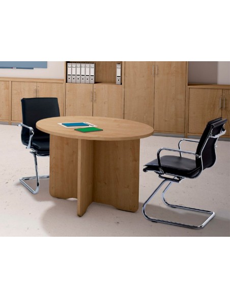 MESA ROCADA RED.3006AW02 EST.MADERA ASPAS BL.TABLERO GRIS 120CM