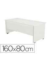 MESA OFICINA ROCADA WORK 160X80 CM ACABADO AW04 BLANCO/BLANCO