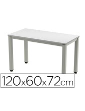 MESA DE OFICINA ROCADA EXECUTIVE 200AD02 ALUMINIO /GRIS 120X60 CM