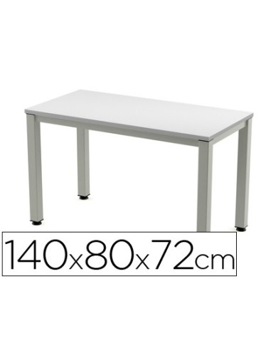 MESA DE OFICINA ROCADA EXECUTIVE 2001AD02 ALUMINIO /GRIS 140X80 CM