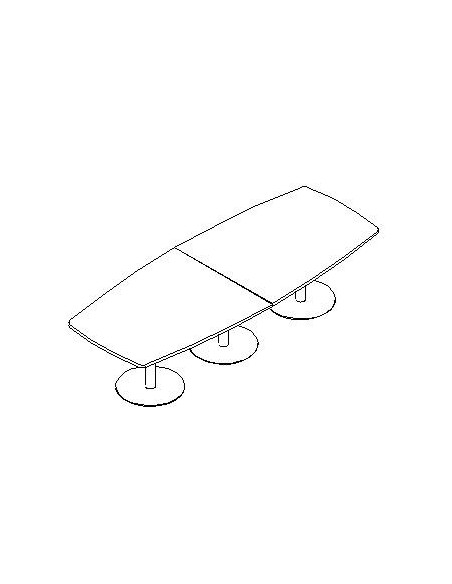 MESA JUNTAS 300X120 PIE PEANA 300X120X73 S/CERES