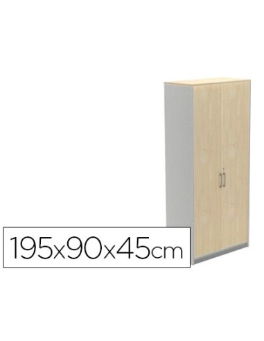 ARMARIO ROCADA 4 EST.2 PUERTAS STORE 195X90X45 CM AB02 AL./GRIS