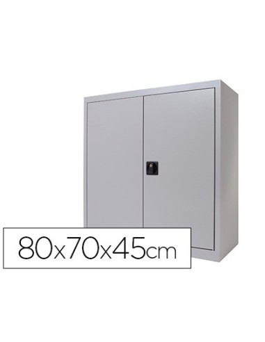 ARMARIO MET.ROCADA 2 PB UNA BALDA 90X70X45 CM AC00 GRIS/GRIS