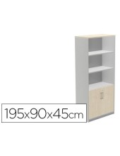 ARMARIO ROCADA C/4 ESTANTES 2 PUERTAS STORE 195X90X45CM AB01 1103AB01