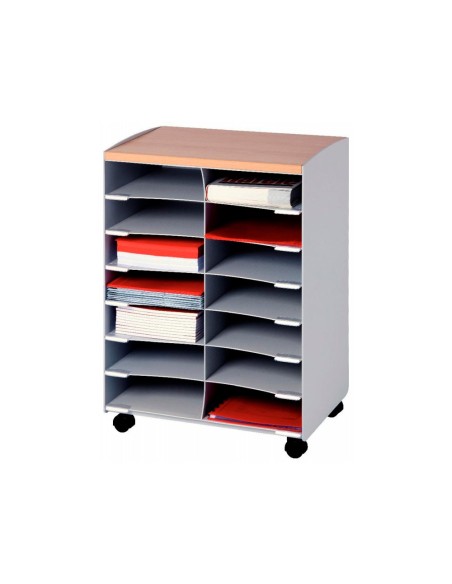 MODULO FAST C/14 C.RUEDAS PIVOTANTES GRIS 699X545X335 MM DC14N.02.23