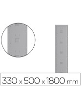 TAQUILLA MET.ROCADA 300 1 MODULO 5 PUERTAS GRIS 330X500X1800MM