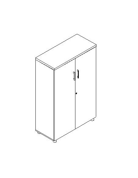 ARMARIO MEDIO CON PUERTAS 92,5x42x144 +1 ESTANTE