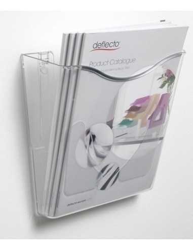 EXPOSITOR MURAL DEFLECTO  CLASSIC A4 VERT TRANS 265X260X100MM