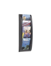 EXPOSITOR MURAL FAST DIN A4 NEGRO 5 CASILLAS 650X228X95 MM