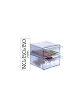 ARCHICUBO 2 CAJONES ORGANIZADOR MODULAR AZ.TPTE.155X155X190MM 2