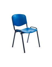 SILLA ROCADA CONFIDENTE ESTRUCTURA MET.RESPALDO ASIENTO POLIMERO AZ.