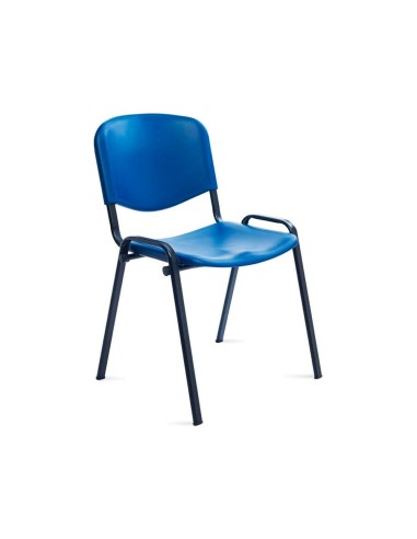 SILLA ROCADA CONFIDENTE ESTRUCTURA MET.RESPALDO ASIENTO POLIMERO AZ.