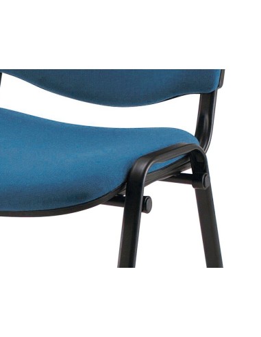 SILLA APILABLE Q-CON.BRAZOS CORTOS TAPIZADA SIN RIEDAS 81 CM ALTO 47